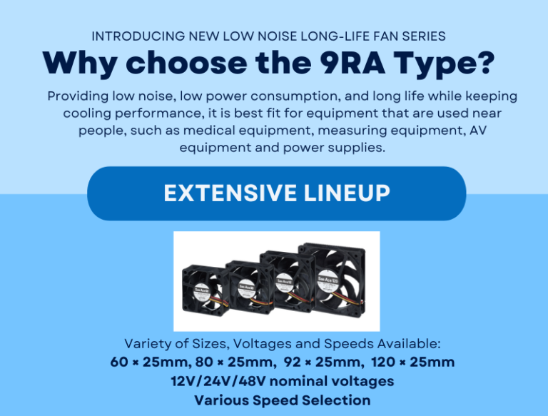 Why choose Sanyo Denki 9RA DC Fan