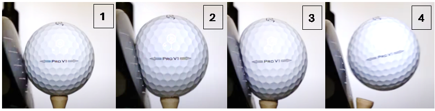 images of golf ball swung for an analogy for the transfer of energy